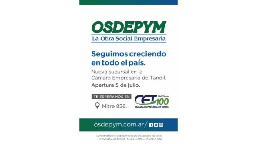 OSDEPYM inaugura nueva sucursal en la Cámara Empresaria de Tandil